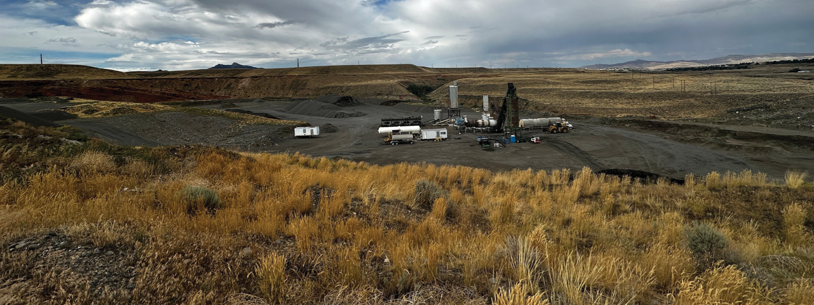 A mining operation in Wyoming.