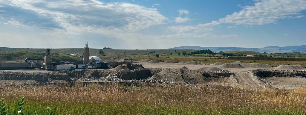 gravel pit in Wyoming