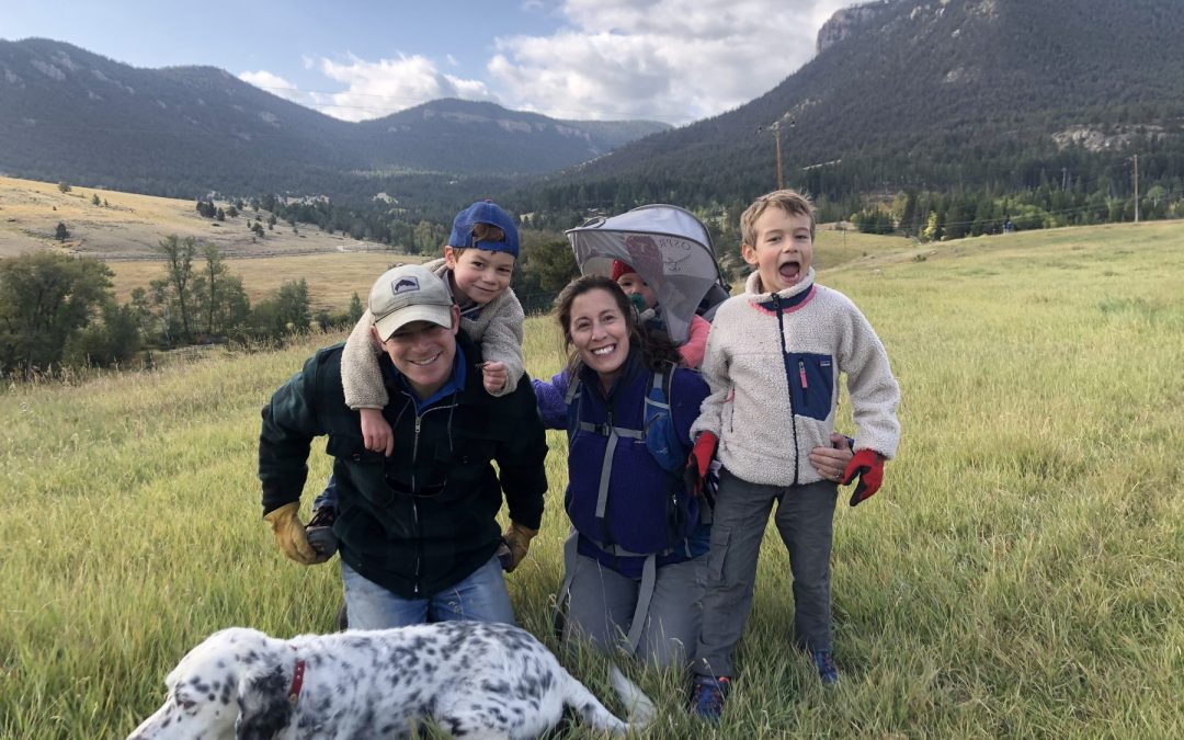 Jules with his family in Wyoming